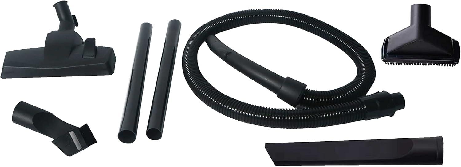 Impecca Lightweight Bagged Canister Vacuum Cleaner for Carpets, Rugs, Hard Floors, Upholstery, etc W/Powerful 1000W Motor, 2L Dust Capacity, Includes 6 Cleaning Tools + 3 Bags - White