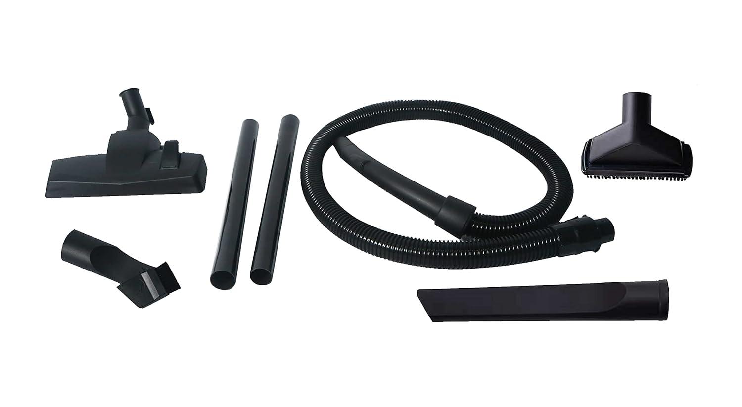 Impecca Lightweight Bagged Canister Vacuum Cleaner for Carpets, Rugs, Hard Floors, Upholstery, etc W/Powerful 1000W Motor, 2L Dust Capacity, Includes 6 Cleaning Tools + 3 Bags - White