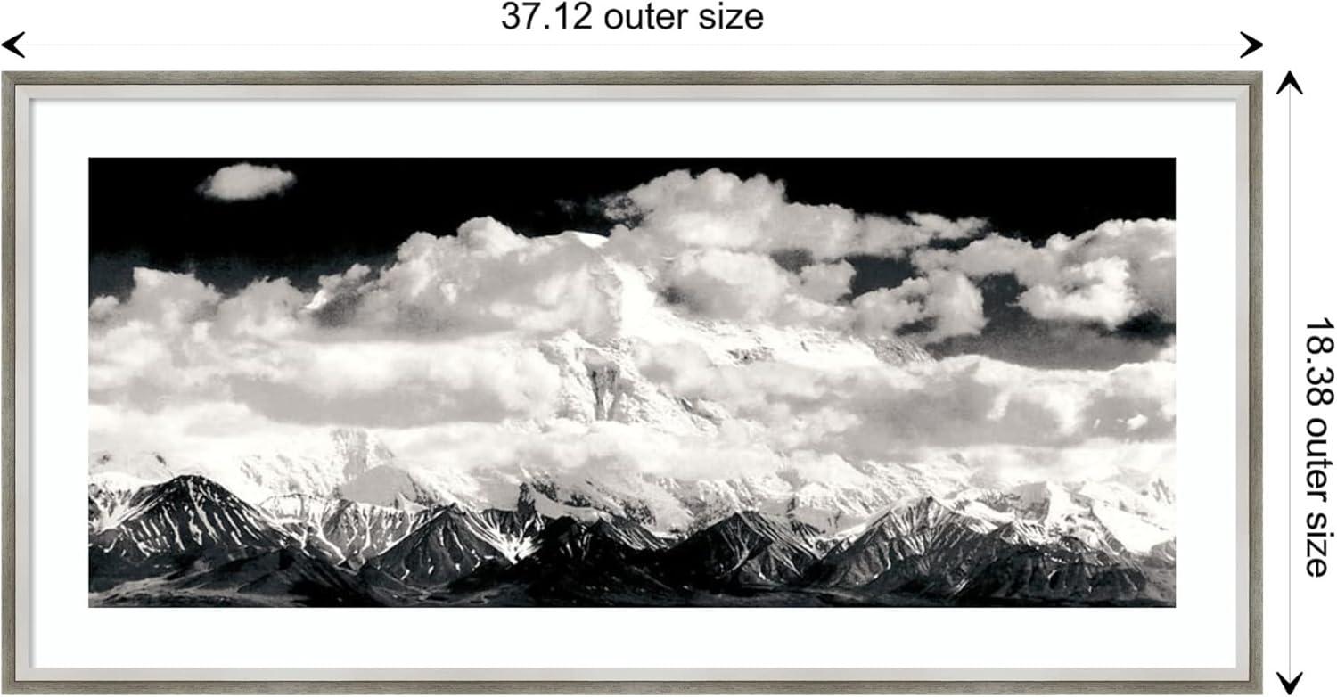 Amanti Art Dsw01252 19-5/8" X 39" "Mount Mckinley Range, Clouds, Denali National Park,