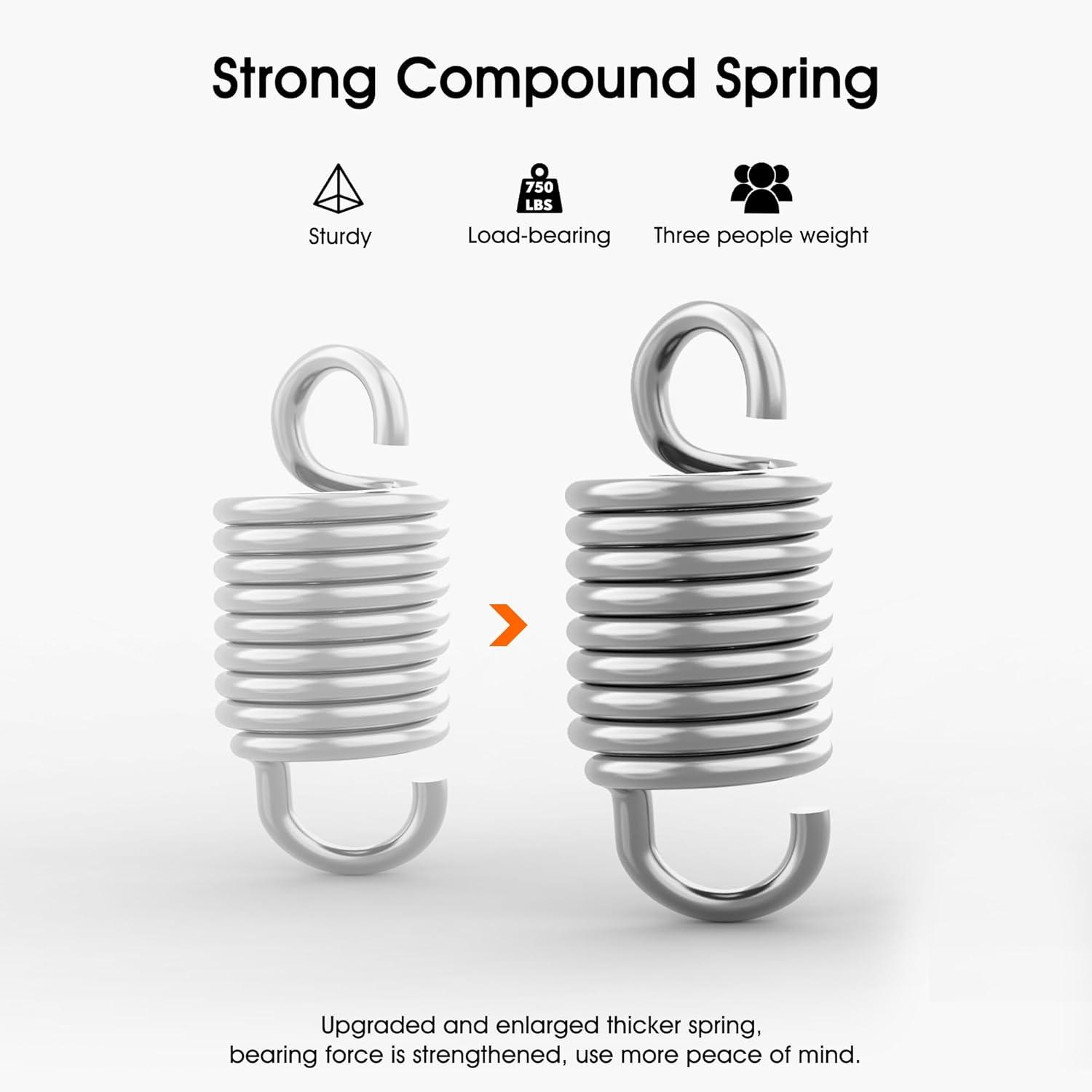 PURPLE LEAF 3-Seat Deluxe Outdoor Patio Porch Swing with Weather Resistant Steel Frame, Adjustable Tilt Canopy, Cushions and Pillow Included, Terra