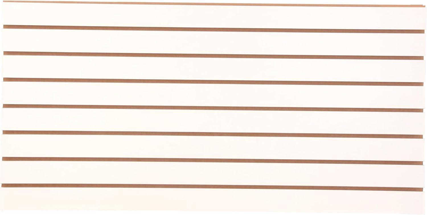 White Horizontal Slatwall Panels Pack of 2