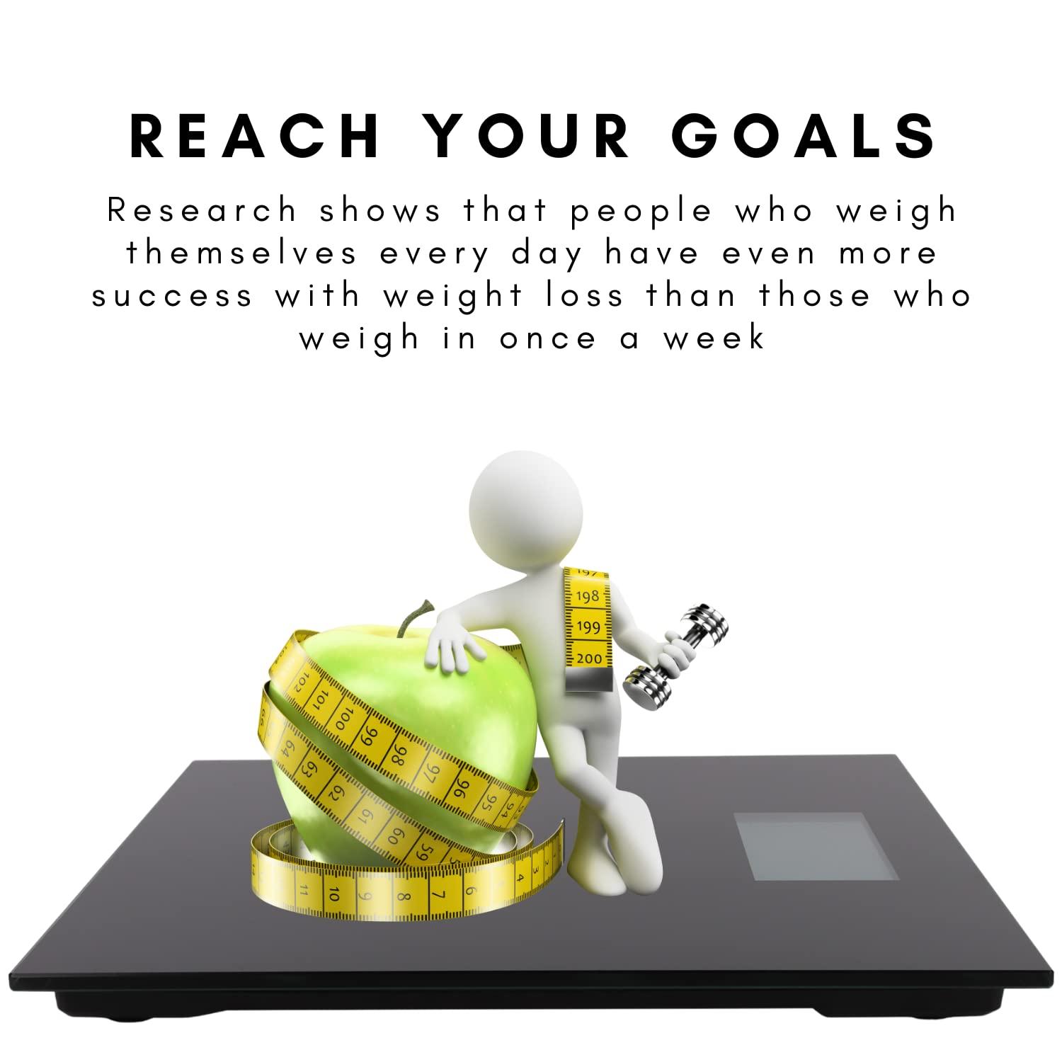 500 lb Extra-Wide Digital Bathroom Scale - Talking Weight Scale with Large LCD Display - Wide Platform for Accurate Body Measurements