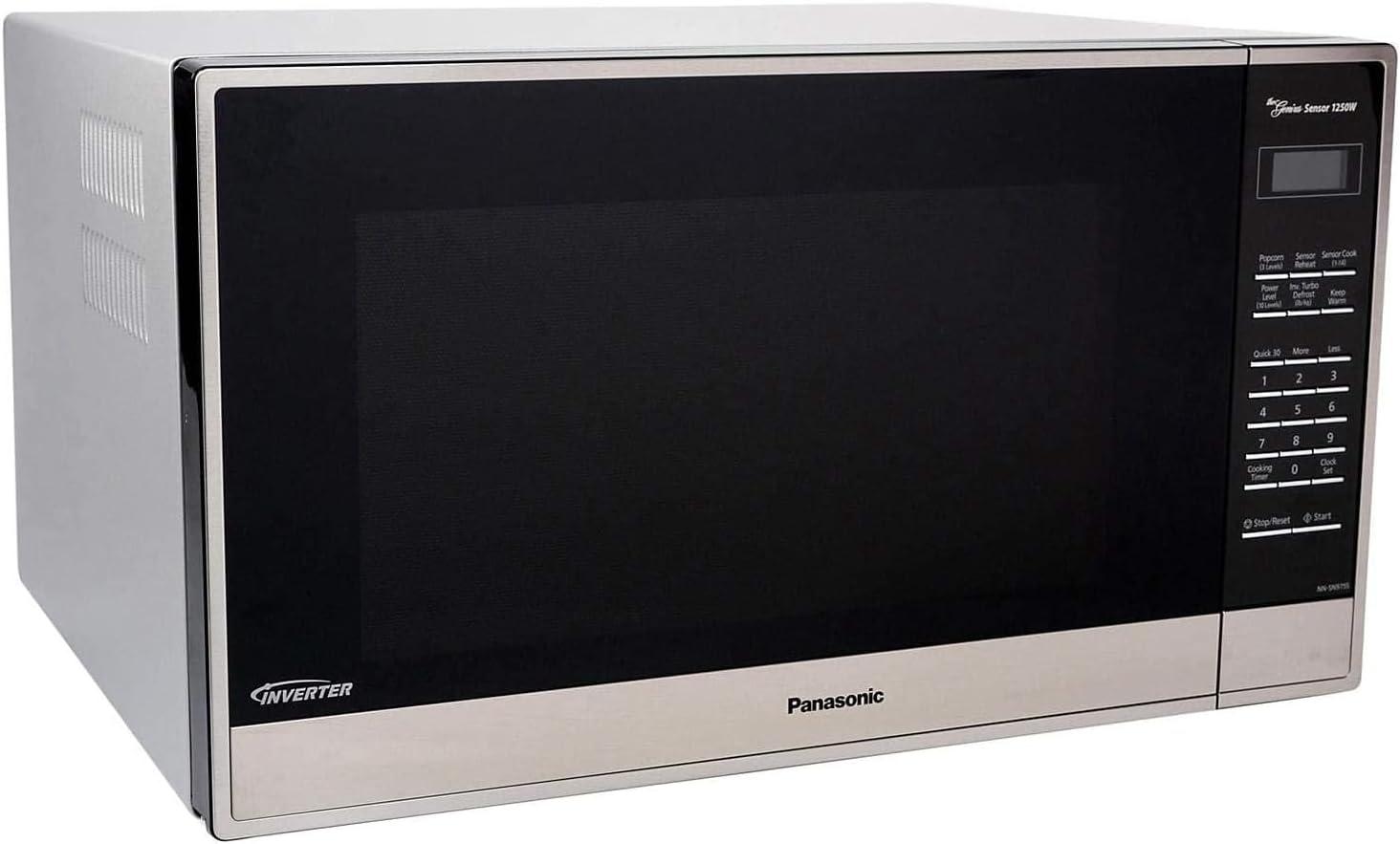 Panasonic 2.2 cu ft Countertop Microwave Oven in Stainless Steel