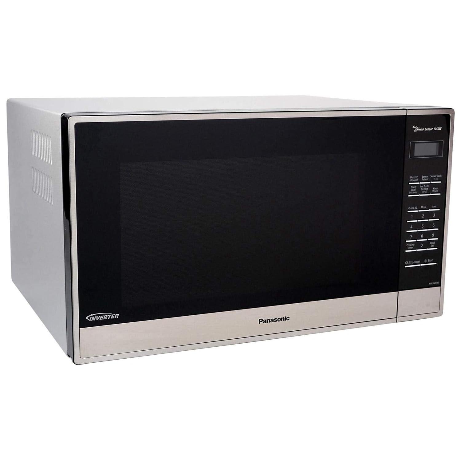 Panasonic 2.2 cu ft Countertop Microwave Oven in Stainless Steel
