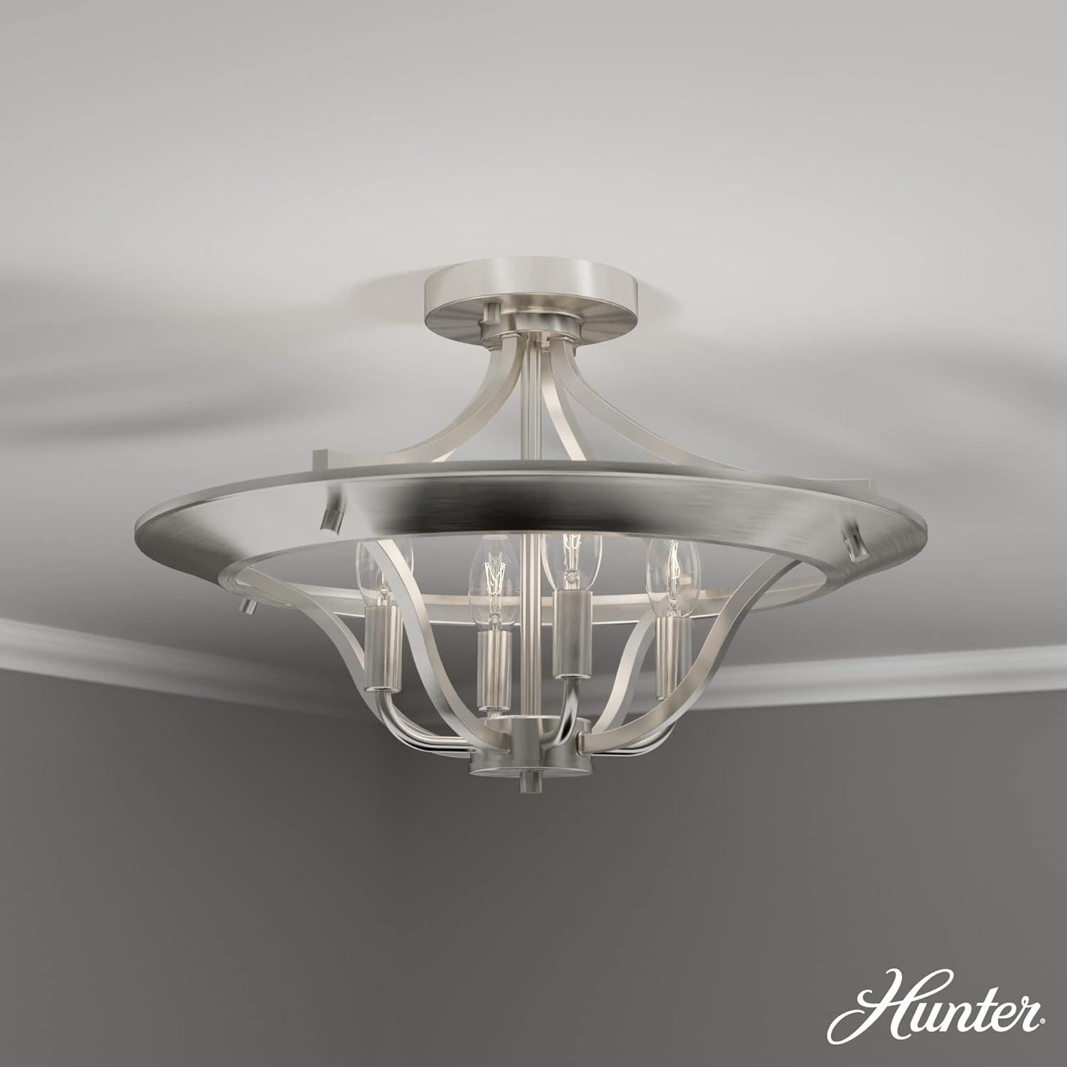 Perch Point 4 Light Semi Flush Mount