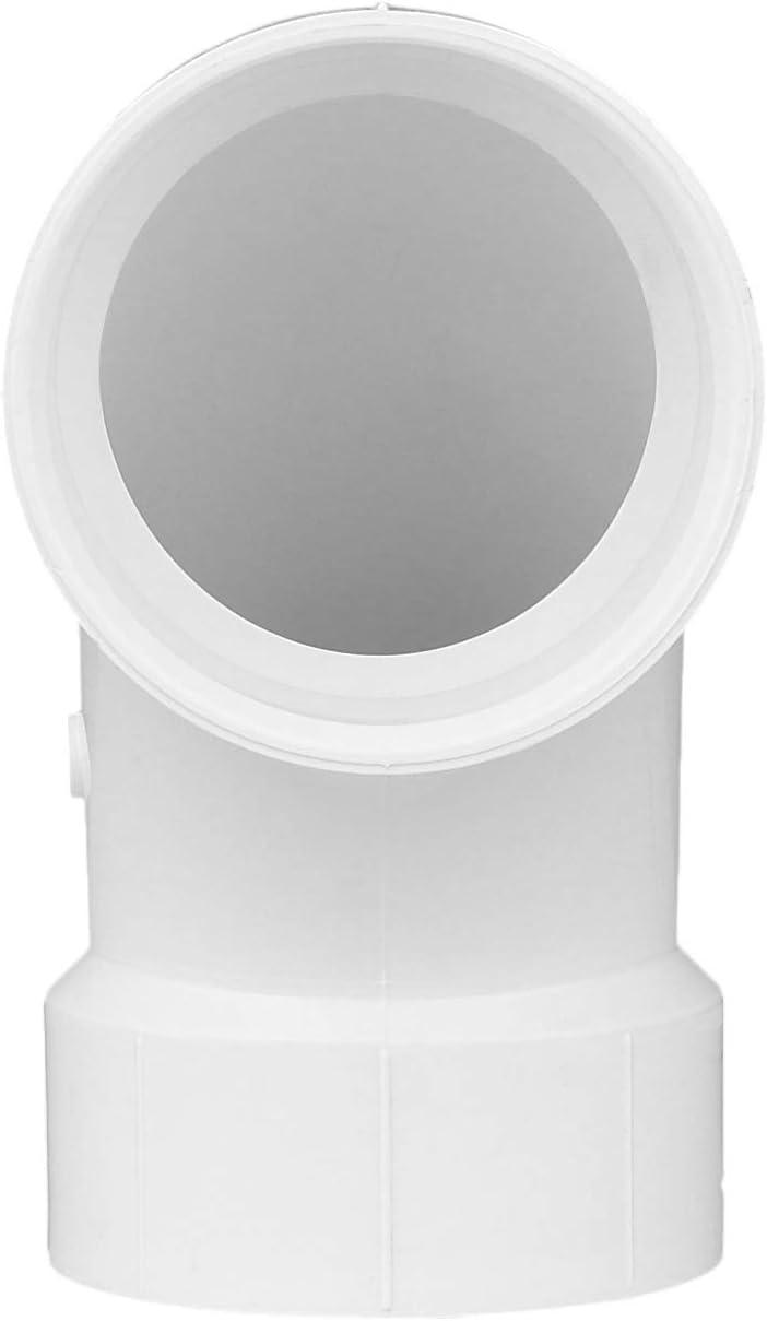 Plastic Pipe Fitting, DWV  Long Sweep Elbow, 90 Degree, PVC, 3-In.