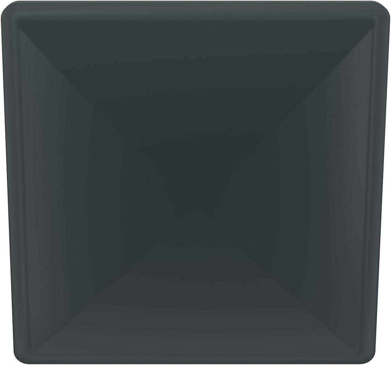 Matte Black Square Modern Cabinet Knob with Mounting Hardware