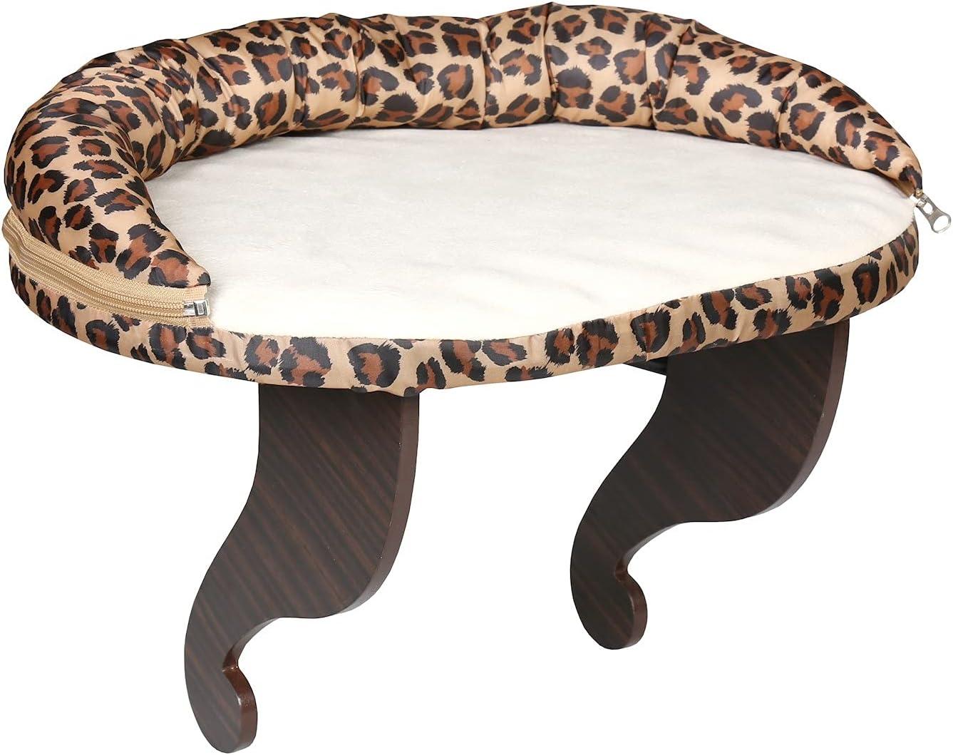 212 Main 5324 Leopard Print Bolster Cat Window Perch