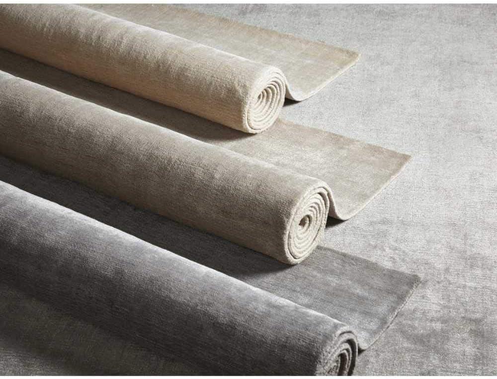 Solo Rugs Knotted, 5' x 8' Lodhi Contemporary Solid Hand Loomed Area Rug, Sepia