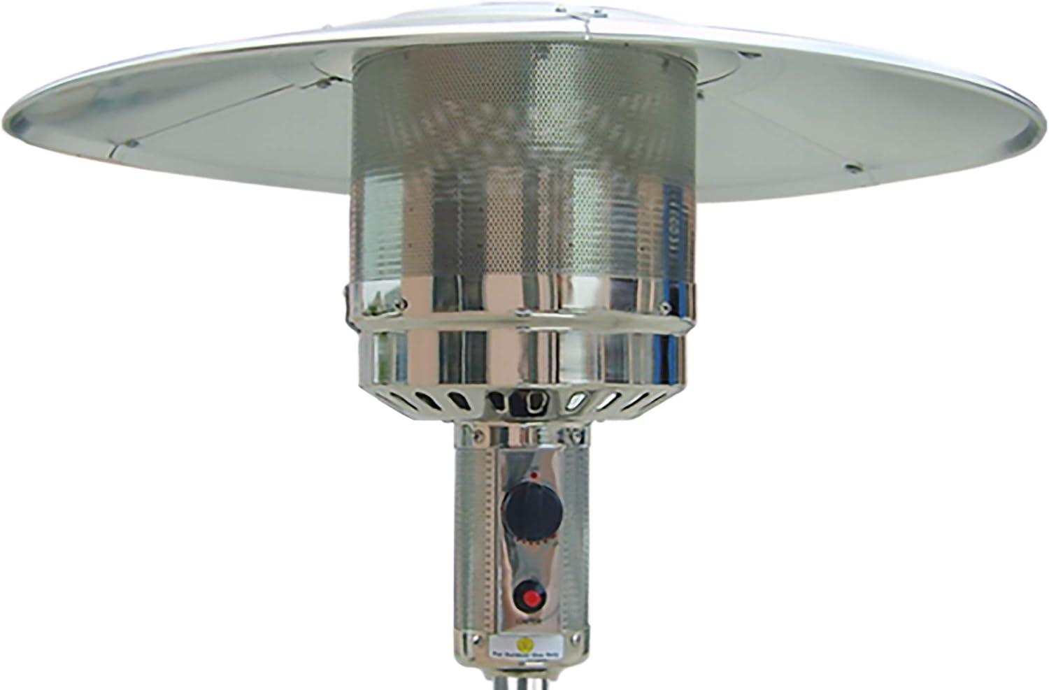 Hanover 7-Ft. 48,000 BTU Steel Propane Patio Heater in Bronze, Umbrella Style Gas Outdoor Heater for Deck or Patio, H001BR