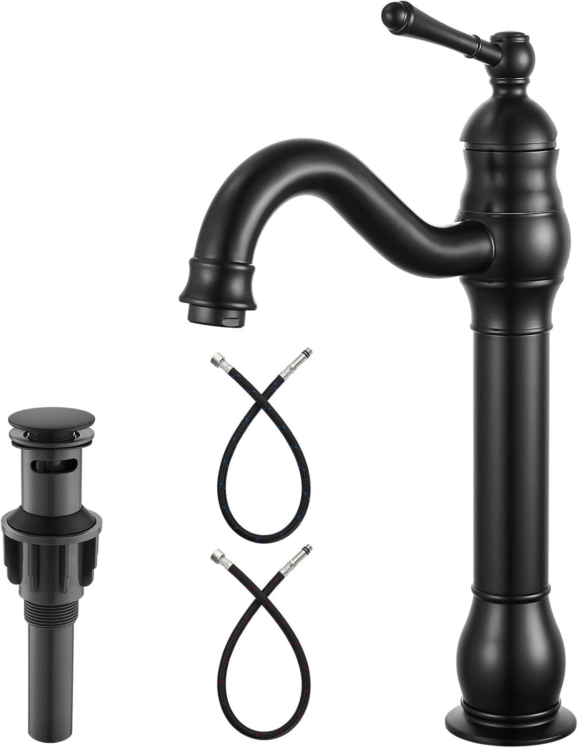 Vessel Sink Faucet Single-handle Bathroom Faucet with Drain Assembly