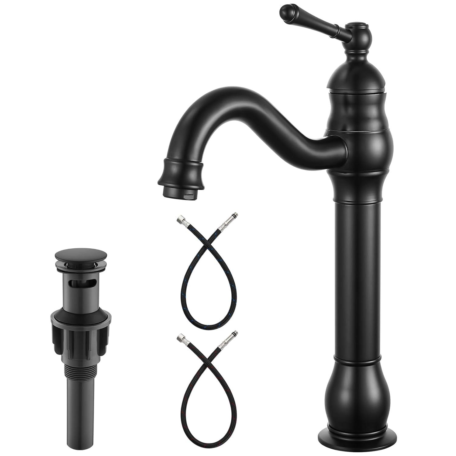 Vessel Sink Faucet Single-handle Bathroom Faucet with Drain Assembly