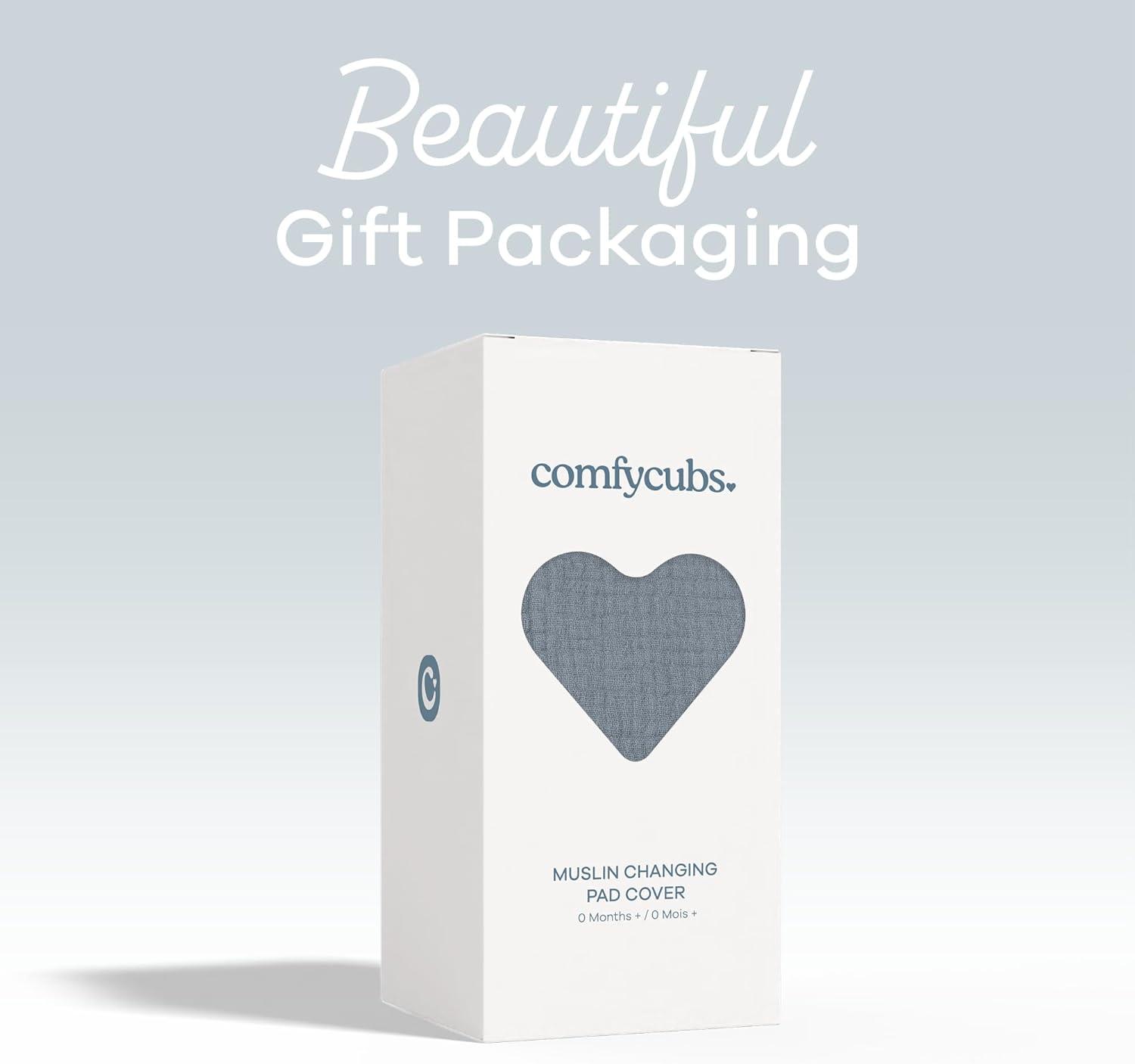 Comfy Cubs Comfy Cubs Muslin Fitted Changing Pad Cover, Changing Pad Sheets