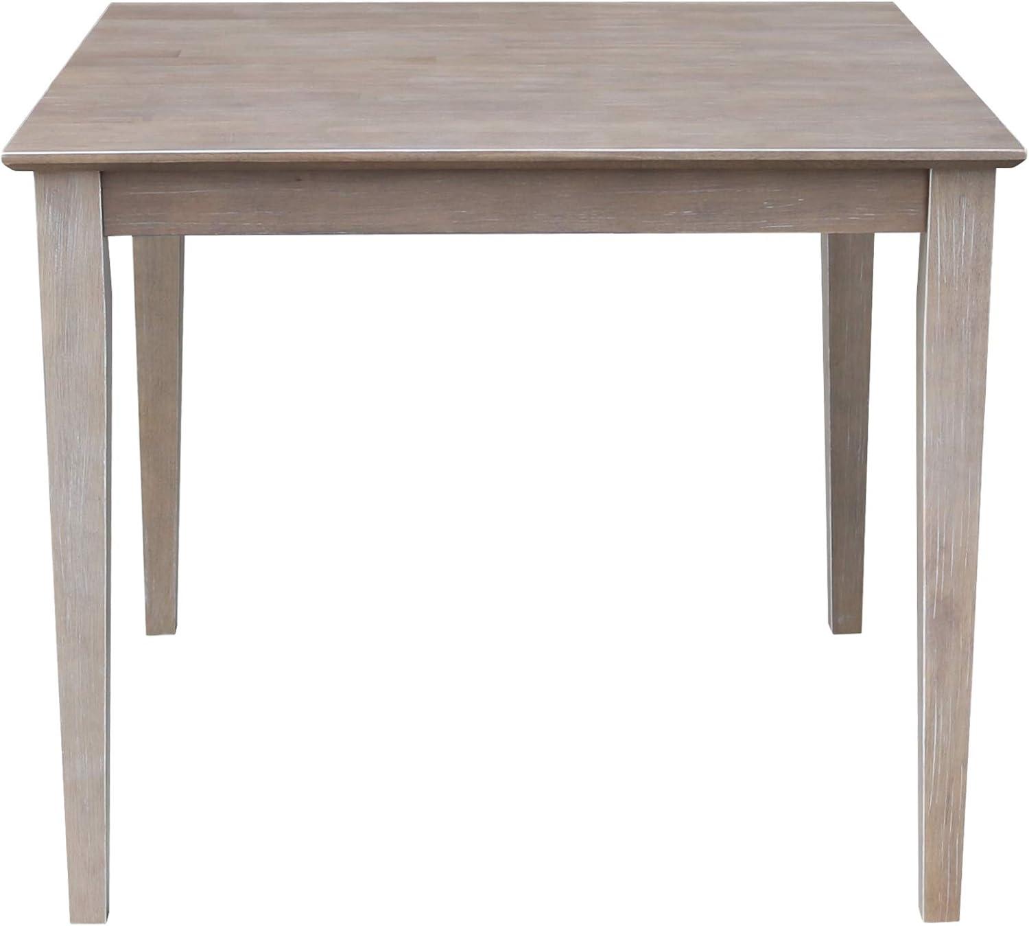 Solid Wood 36" X 36" Dining Table Weathered Gray - International Concepts