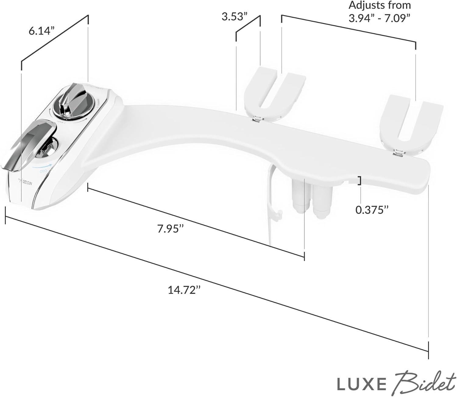 LUXE Bidet NEO 320 Plus Bidet Attachment Chrome