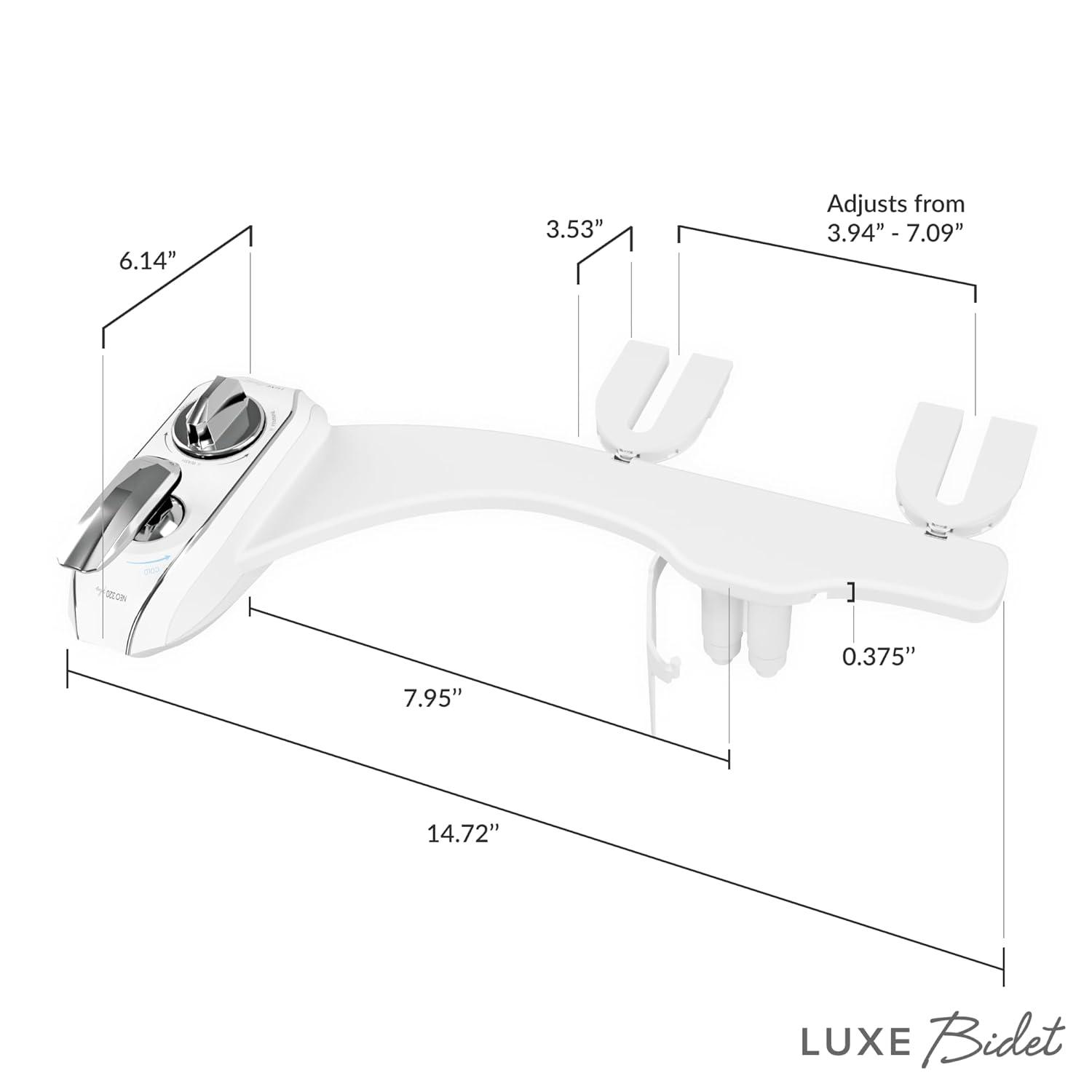 LUXE Bidet NEO 320 Plus Bidet Attachment Chrome