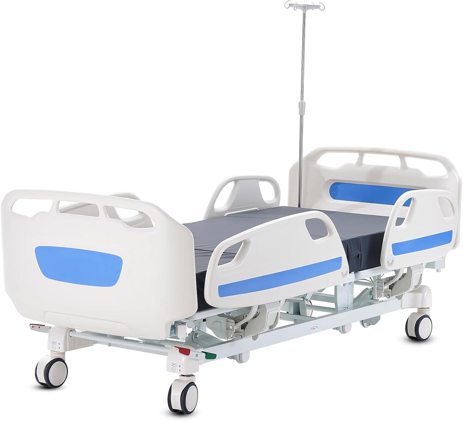 Premium 5 Function Full Electric Hospital Bed ICU Medical Bed 550LBS Loads