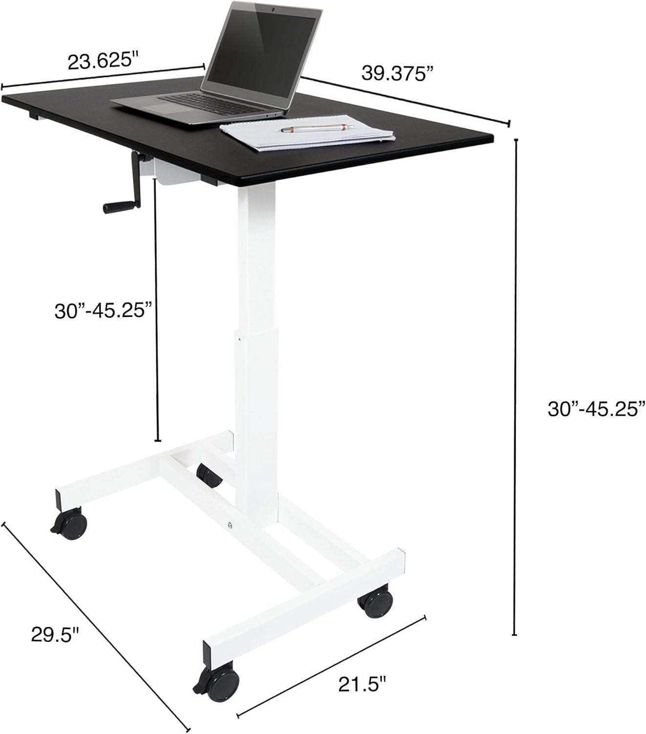 Zauna 39.38'' W Laptop Cart with Wheels