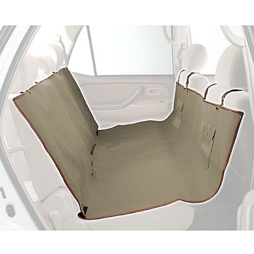 PetSafe Happy Ride Waterproof & Machine Washable Hammock Seat Cover for Pets, Fits Most Vehicles, Tan (57"L x 56"W)