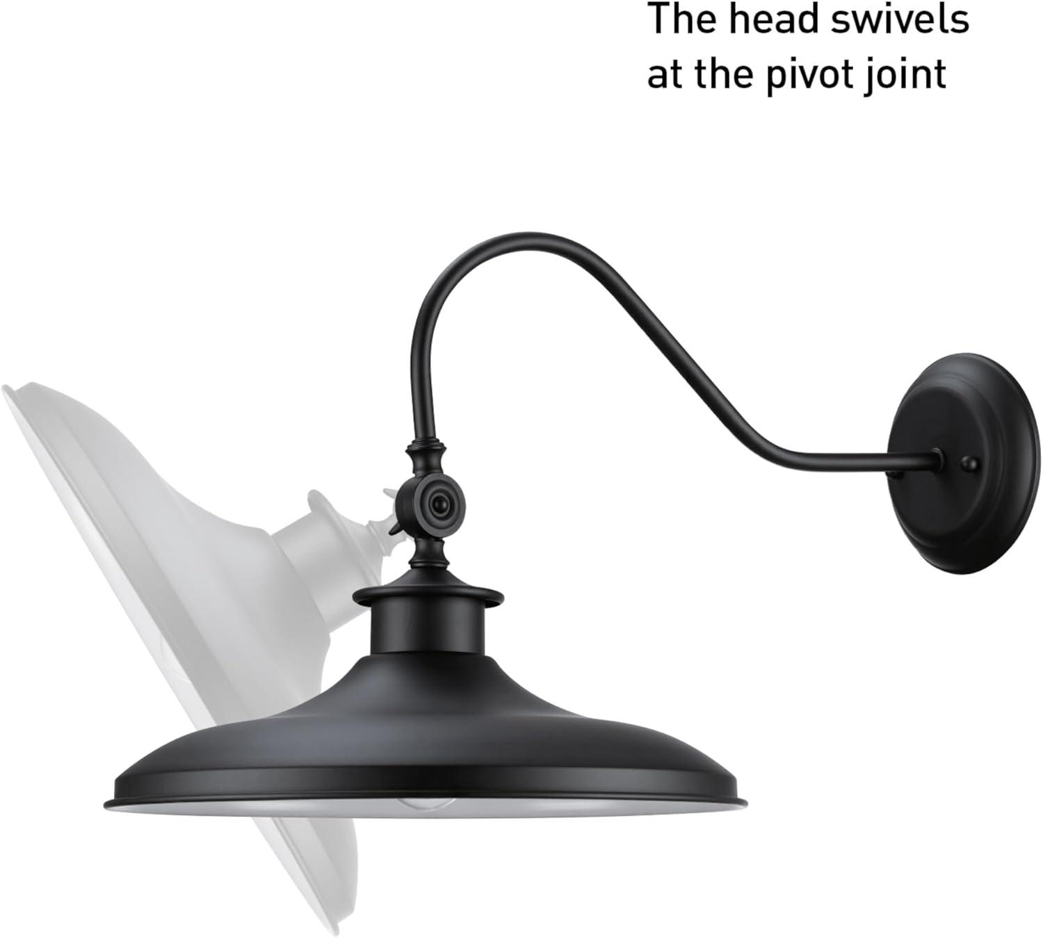 Globe Electric Aedan 1-Light Black Wall Sconce