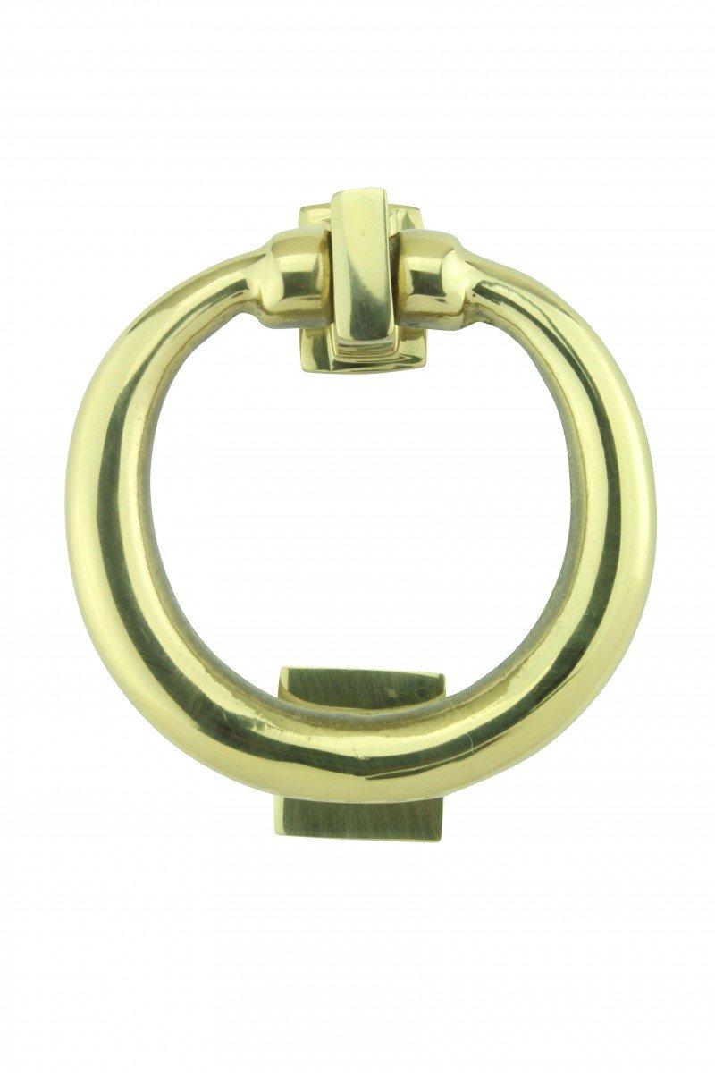 Ring Entry Solid Brass Door Knocker Antique Circular Brass Renovators Supply