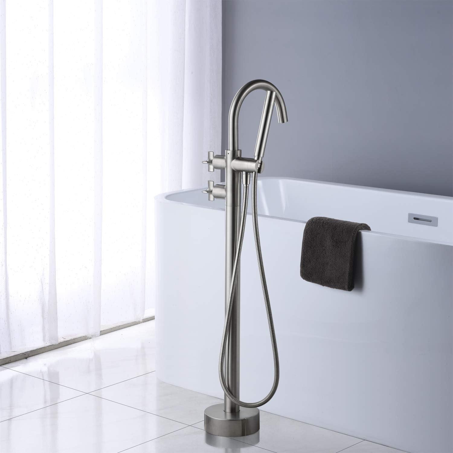 Floor Tub Filler with Diverter