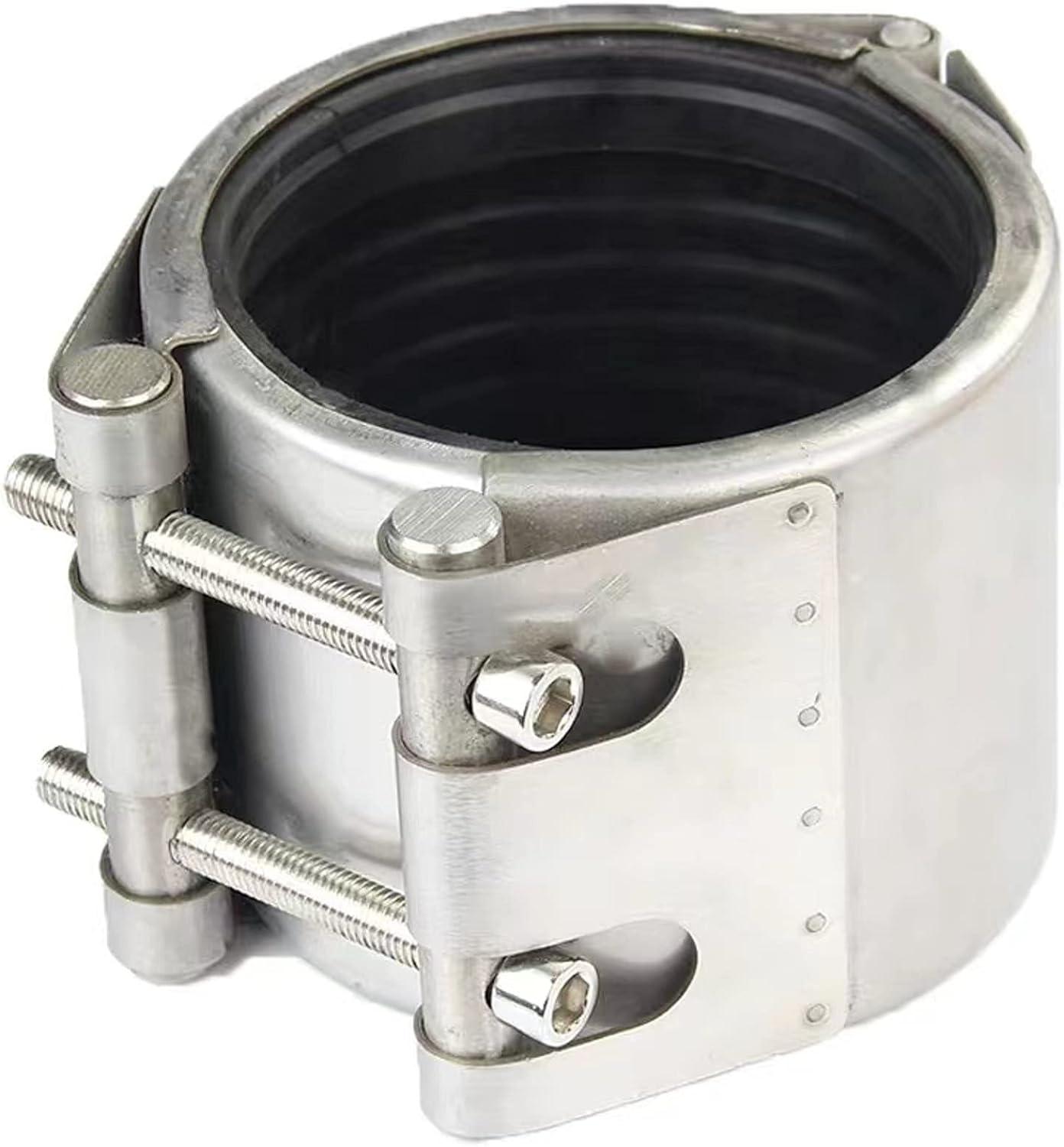 Stainless Steel and Rubber Leak Sealer Pipe Repair Clamp