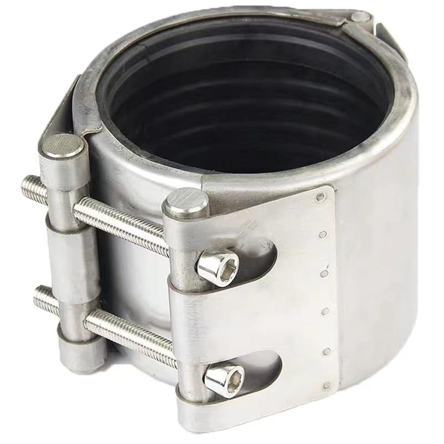 Stainless Steel and Rubber Leak Sealer Pipe Repair Clamp