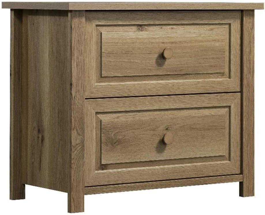 Timber Oak 2-Drawer Lockable Lateral File Cabinet