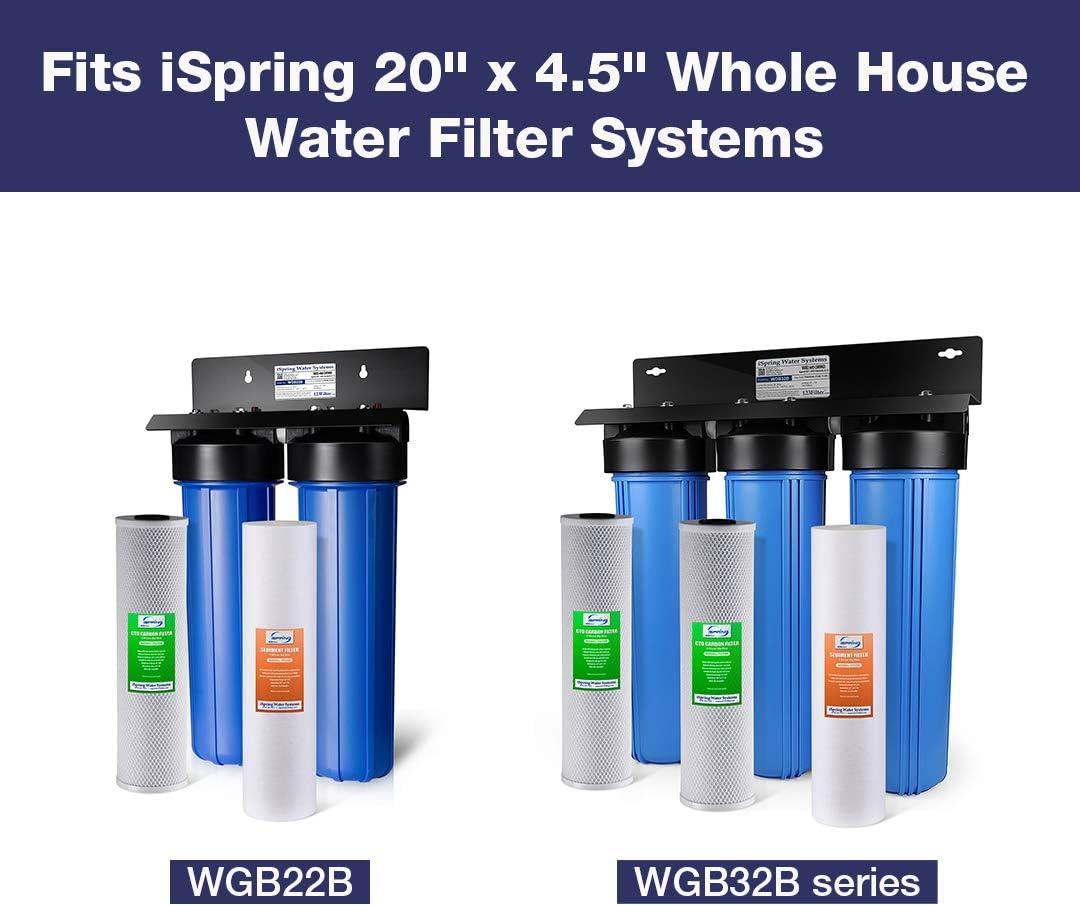 High Capacity White Sediment Water Filter Cartridges, 20" x 4.5"