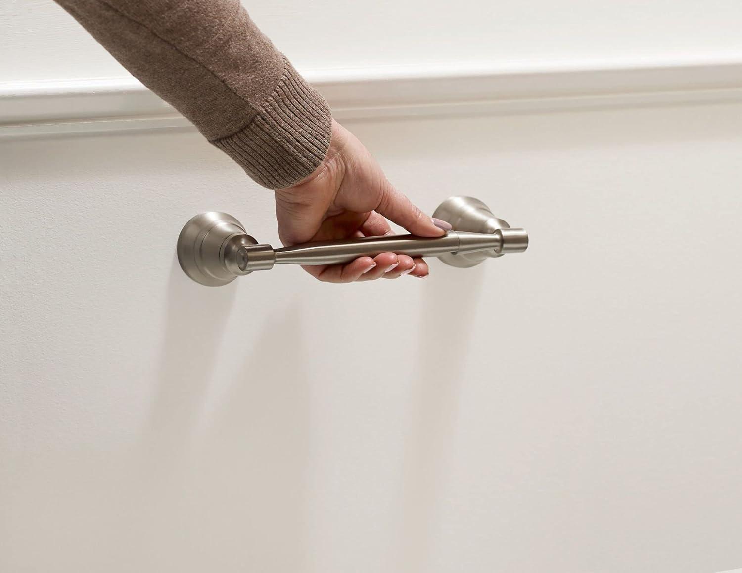 Moen Halle Brushed Nickel Moen MY0318BN Halle 18-inch Single Towel Bar, MY0318BN