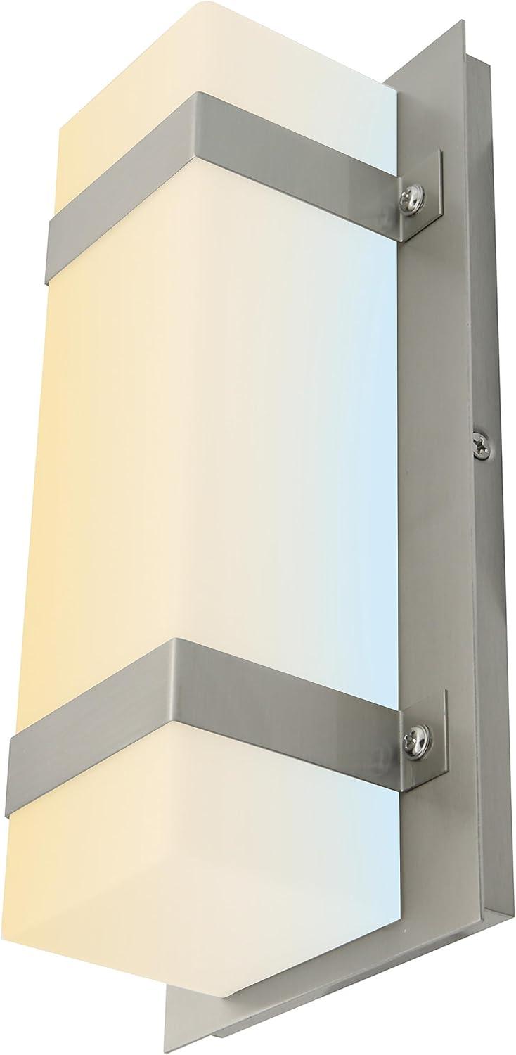 Brushed Nickel LED Wall Sconce with Acrylic Shade