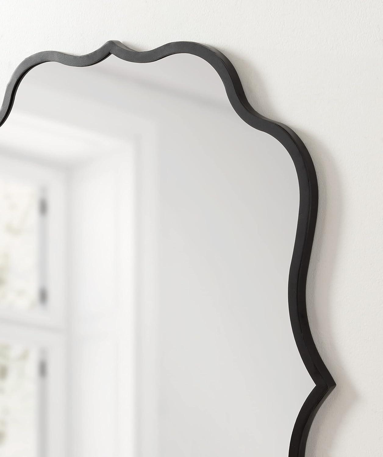 24" x 30" Higby Framed Wall Mirror Black - Kate & Laurel All Things Decor: Modern Style, No Assembly, Includes Mount Hardware