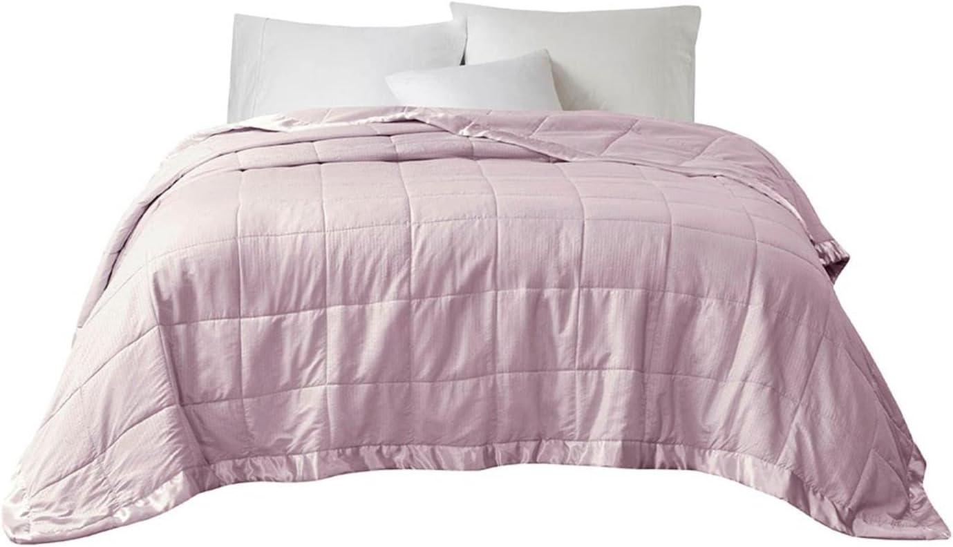 Madison Park Cambria Oversized Down Alternative Blanket with Satin Trim