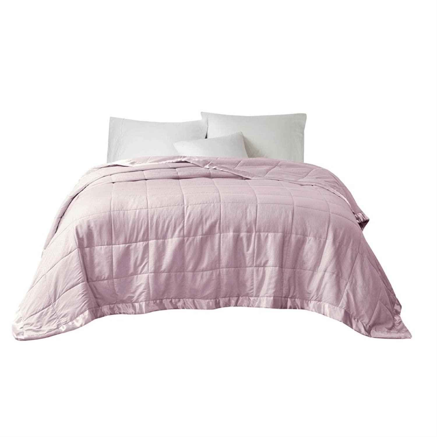 Madison Park Cambria Oversized Down Alternative Blanket with Satin Trim