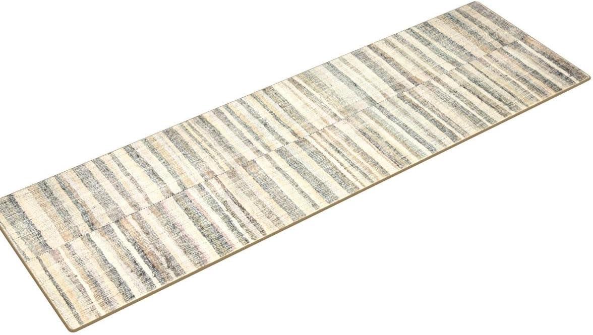 Humphrey Rug by Chris Loves Julia x Loloi - Natural and Moss / 2'3" x 9'6"