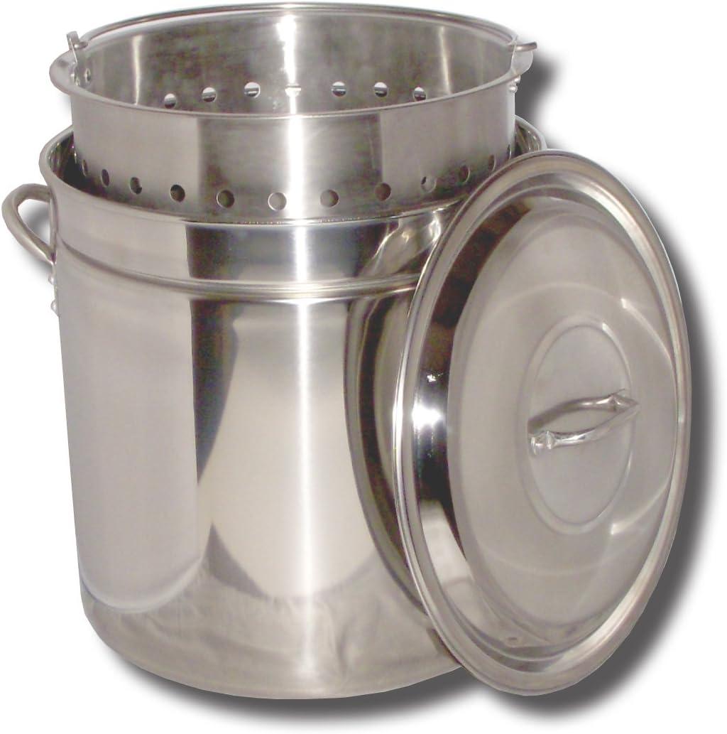 King Kooker 24-Quart Ridged Stainless Steel Pot