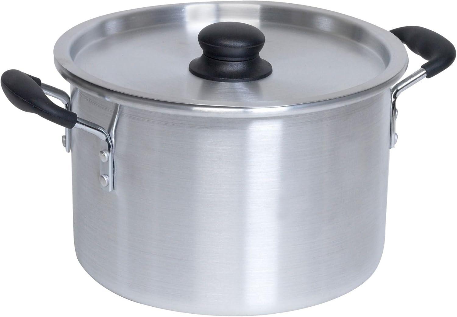 Imusa 8Qt Aluminum Stock Pot with Lid