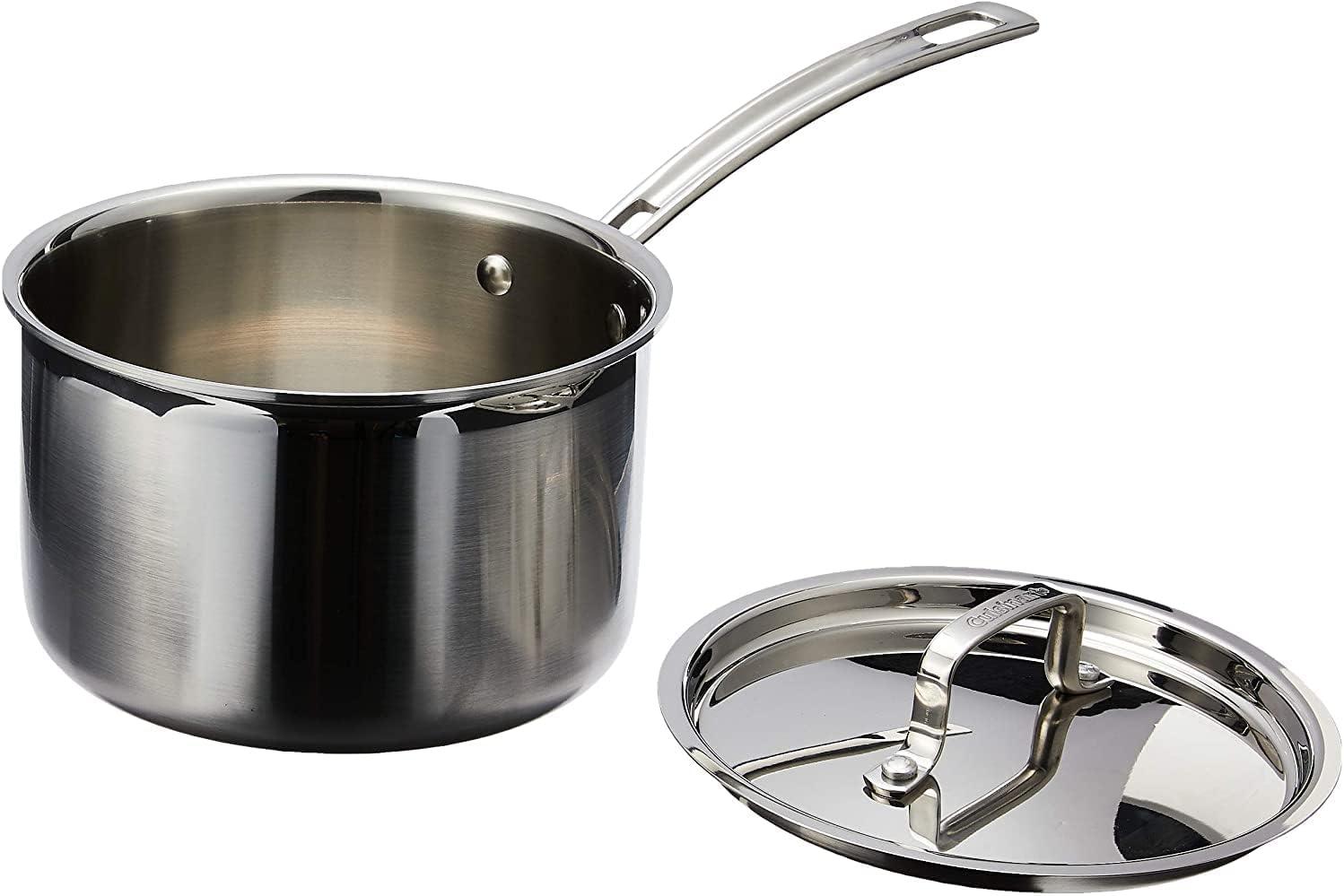 Stainless Steel 3-Quart Saucepan with Lid