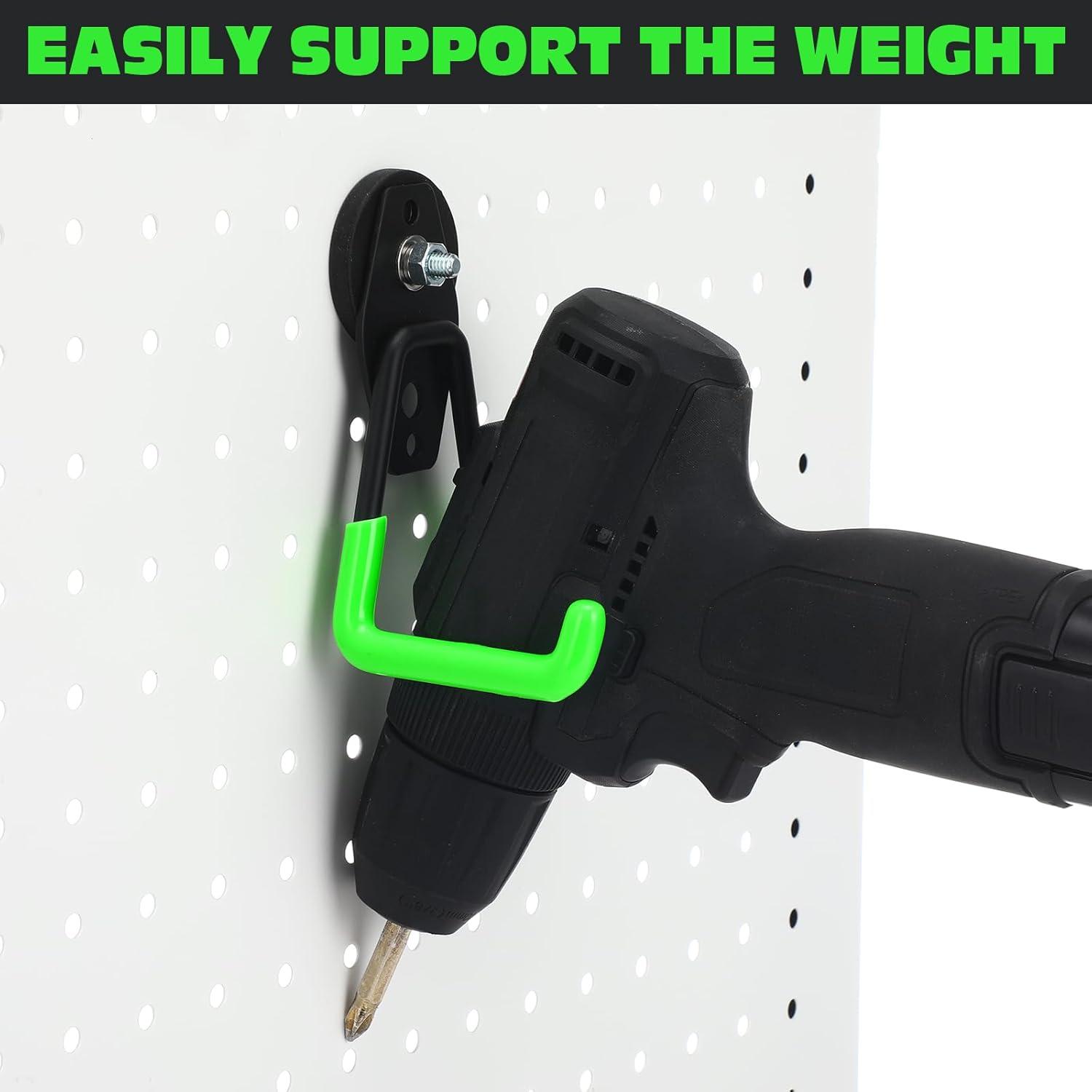 Garage Hooks Heavy Duty 12 Pack Steel Garage Storage Hooks Tool Hangers for Garage Wall Utility Wall Mount Garage Hooks and Hangers with Anti Slip Coating for Garden Tools Ladders Bulky Items