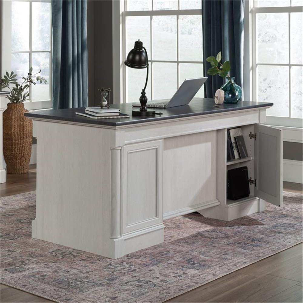 Sauder Palladia Executive Desk, Vintage Oak Finish