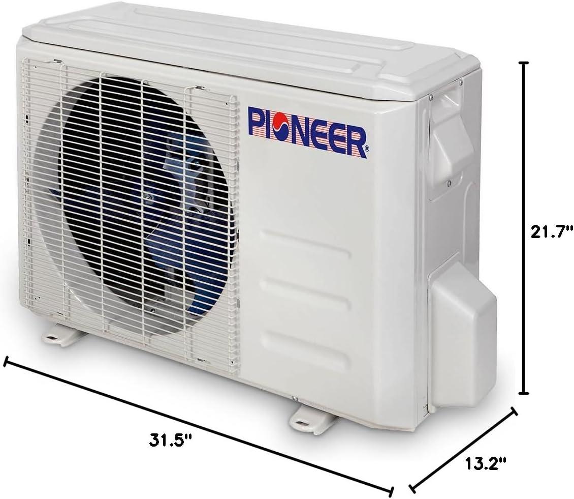 Pioneer 12000 BTU White Wall Mount Ductless Mini Split Heat Pump