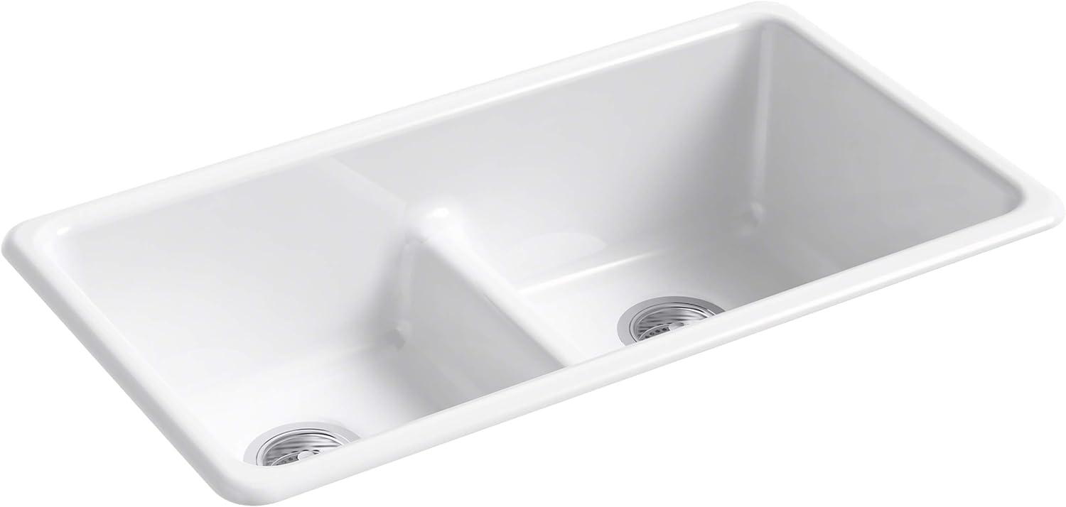 IronTones® Kohler 33" L x 18.75" W Drop-in Smart Divide Double-Equal Kitchen Sink