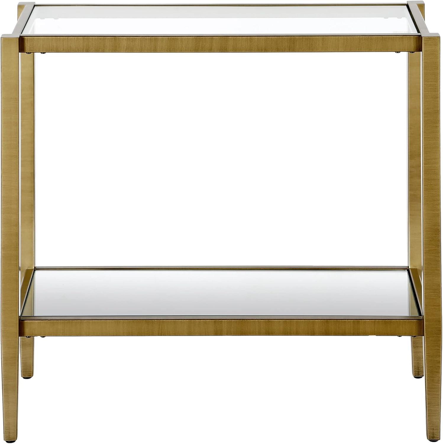 Glass Top End Table