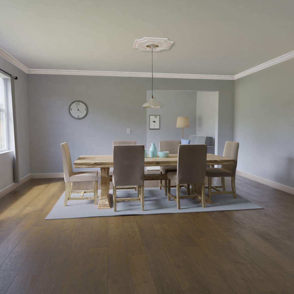 Ekena Millwork 30"OD x 5"ID x 9"C x 1"P Haus Architectural Grade PVC Contemporary Ceiling Medallion CMP16HS-04000