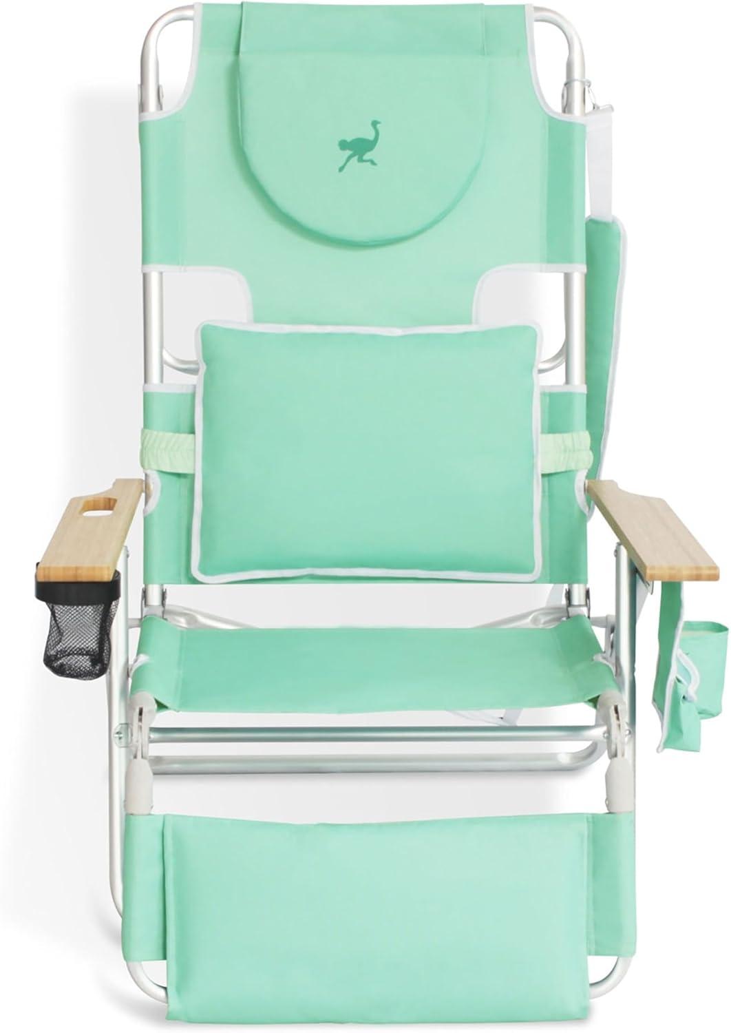 Ostrich Deluxe Padded 3-N-1 Outdoor Lounge Reclining Beach Chair