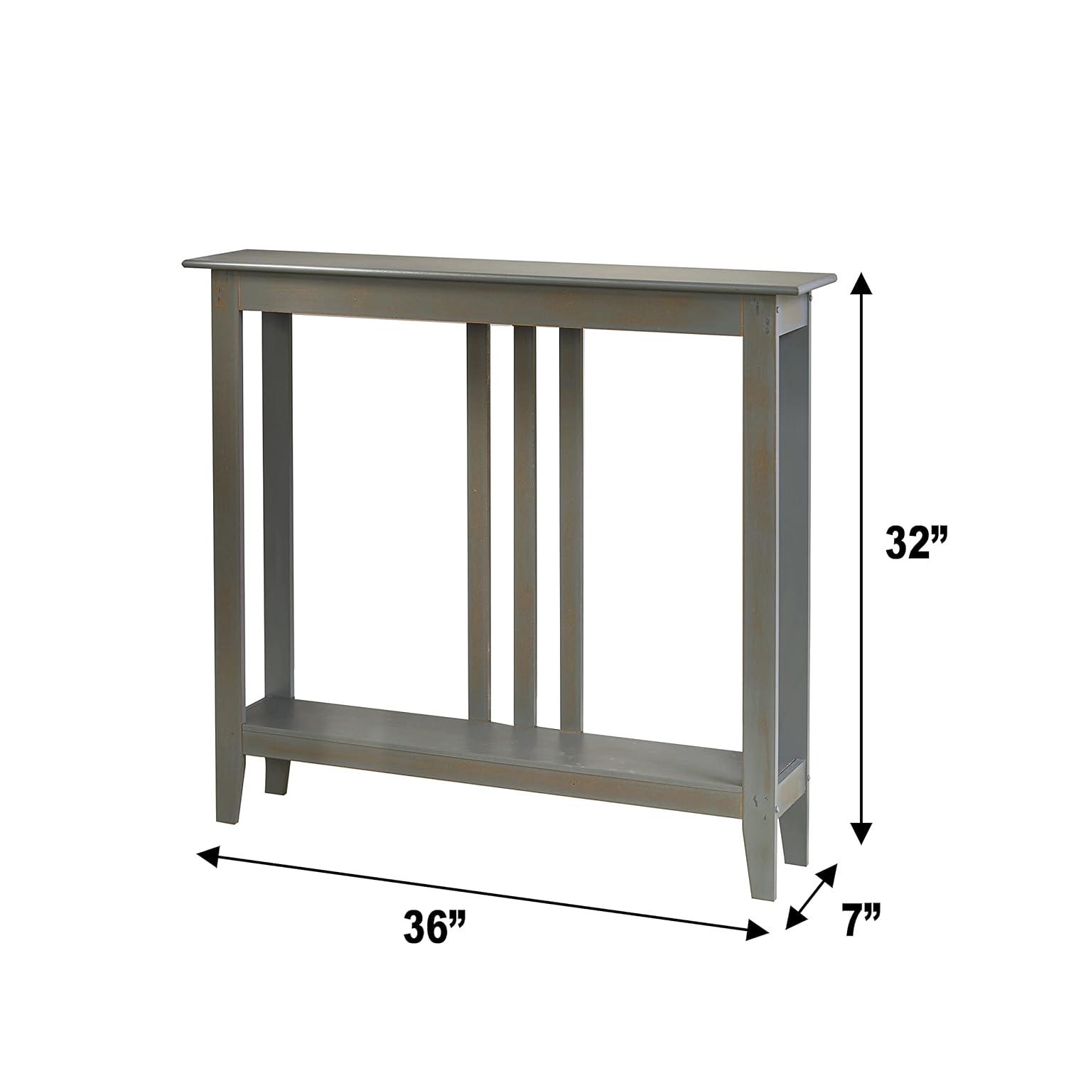 The Lakeside Collection Slim Space-Saving Accent Tables - Gray