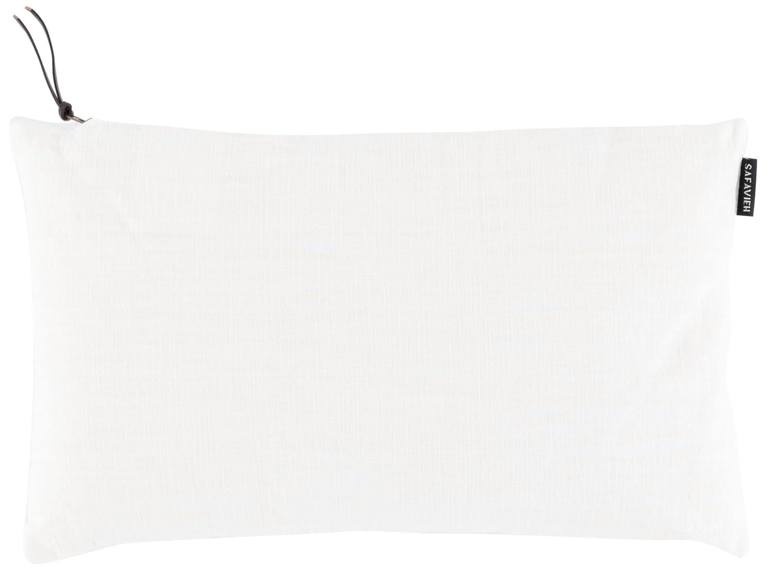SAFAVIEH Idalena Solid Pillow, 18" x 18", White