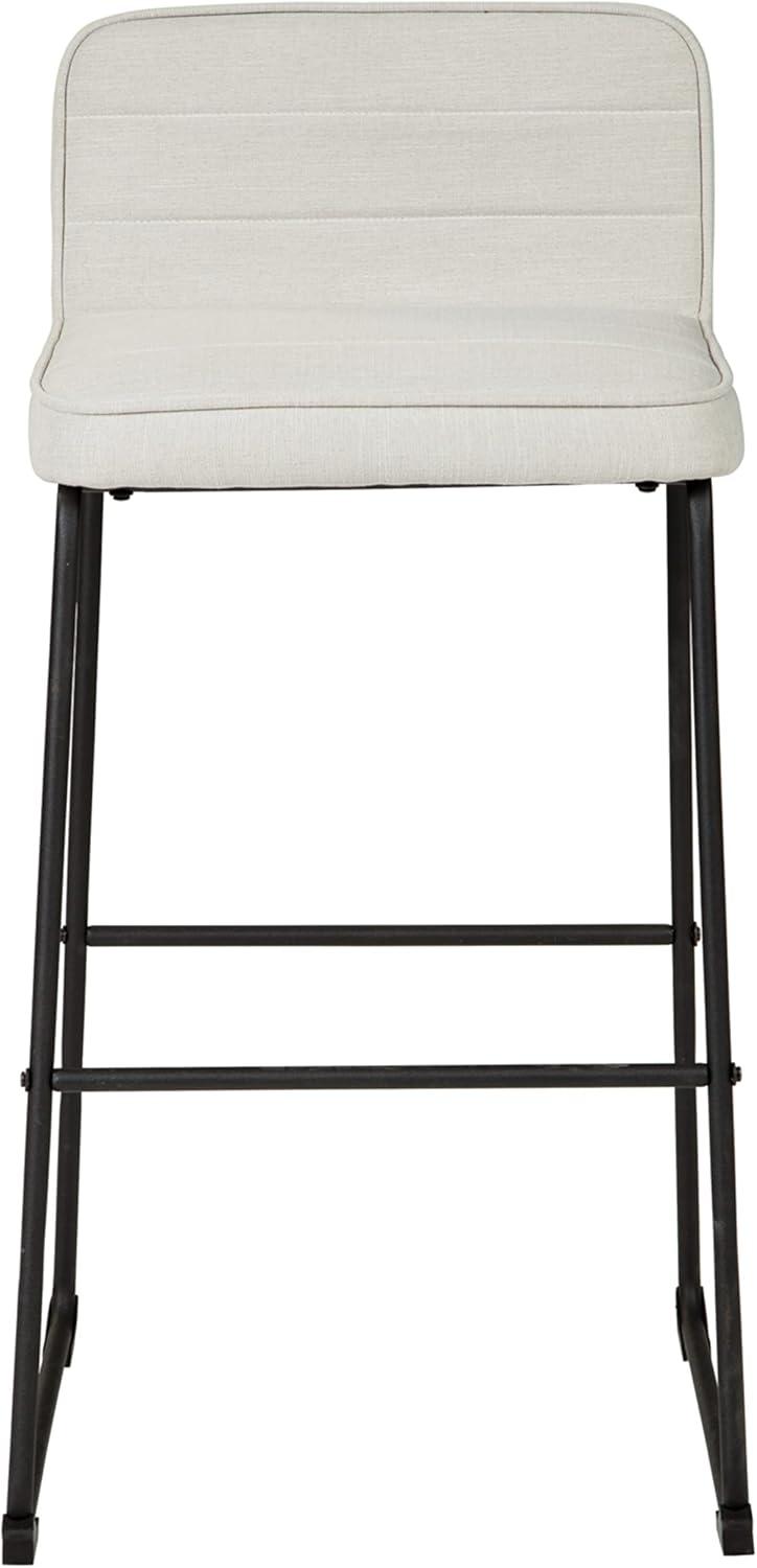 Nerison Contemporary Black Metal Pub Height Barstool