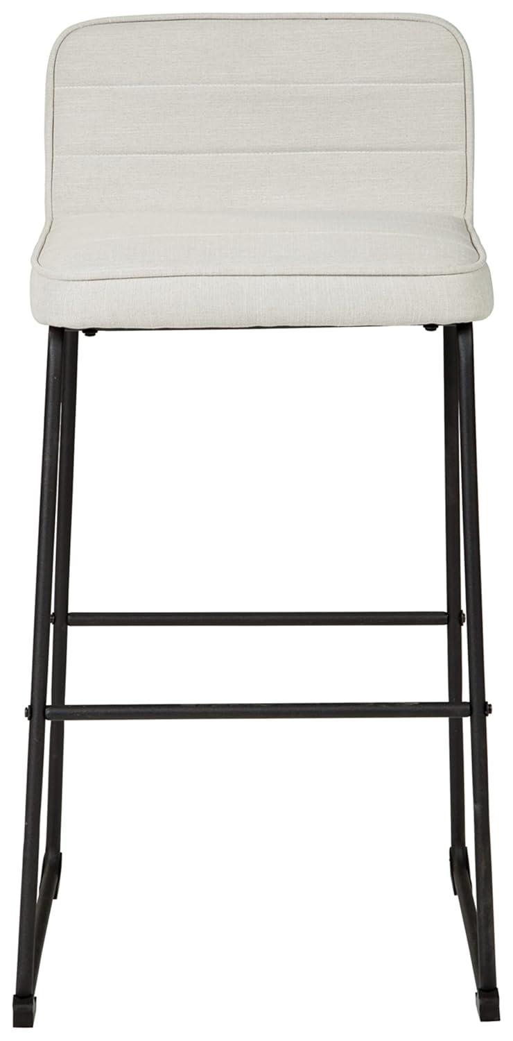 Lallie Upholstered Counter Stool with Metal Frame